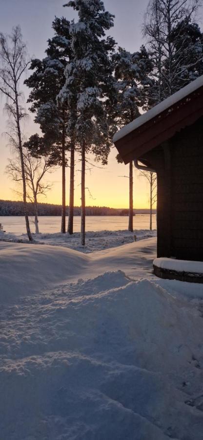 Lakeside Log Cabin Fraemby Udde Falun Bagian luar foto